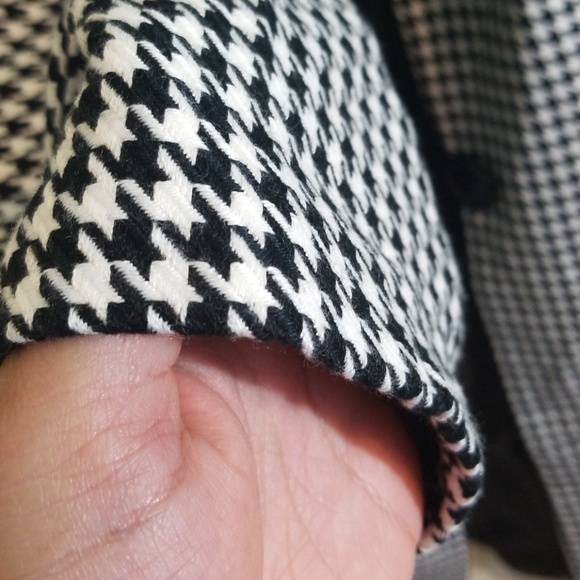 JESSICA LONDON HOUNDSTOOTH PRINT COAT LIGHTWEIGHT - Picture 7 of 7
